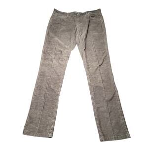 TOAD & CO Corduroy Pants Straight Leg Organic Cotton Gray Casual Women's Size 12